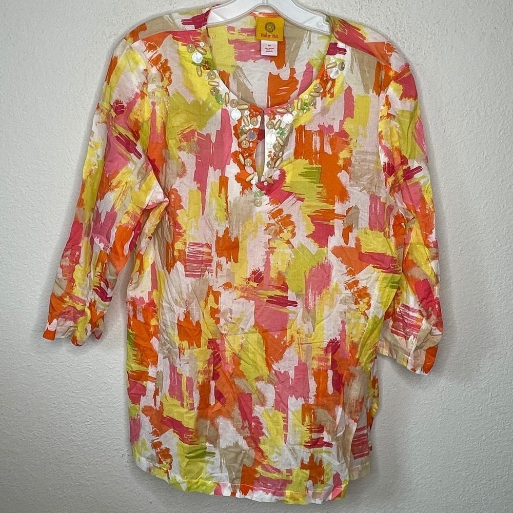 Ruby Rd. Beaded Blouse - Picture 6 of 7